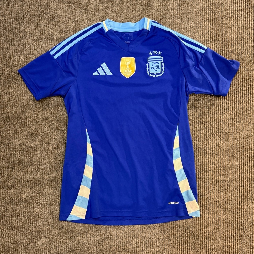 Adidas Argentina 2024 Away Jersey IP8413 Men's Medium Slim Fit Copa América